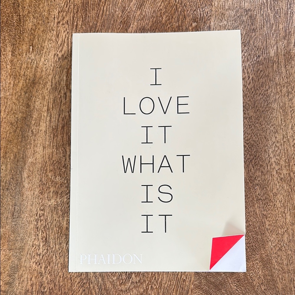 Phaidon Cream Book with Red Accent